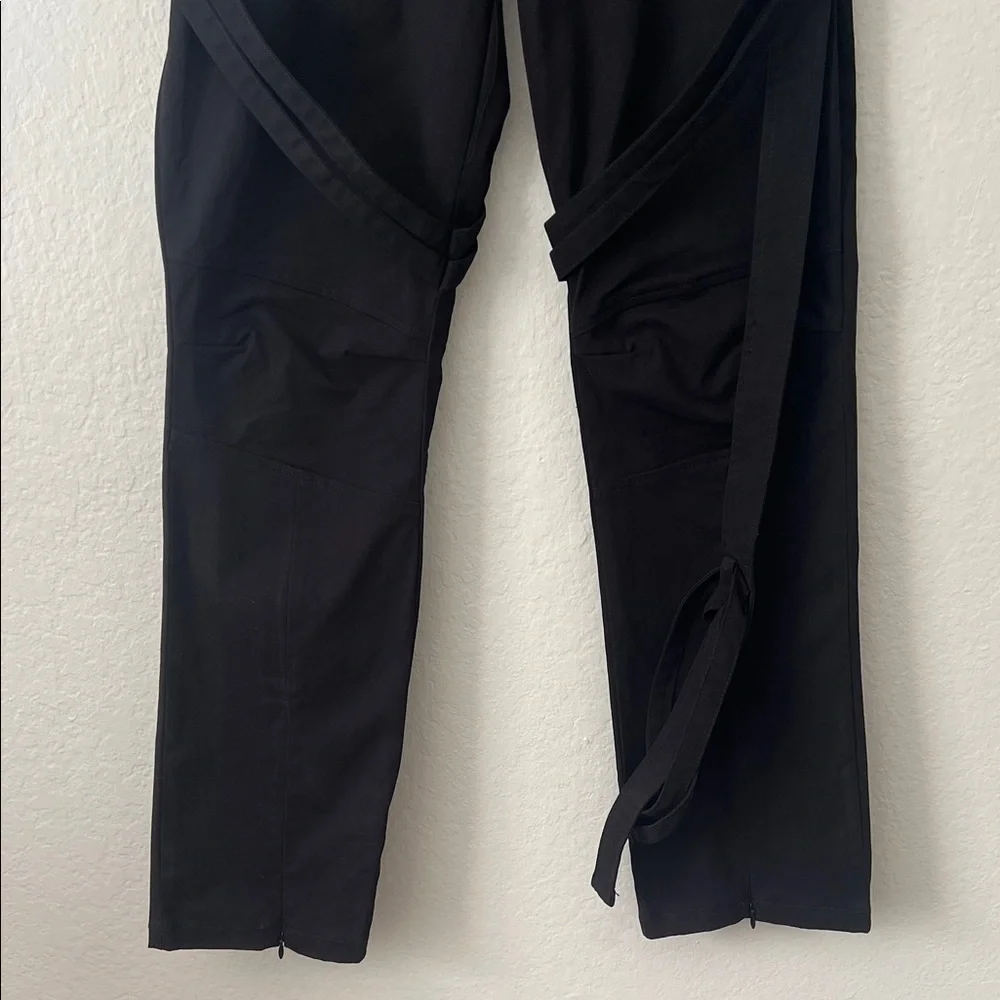 NWT MANIERE DE VOIR Carpenter Cargo Trousers Black Pants in Size 4 - Picture 6 of 16
